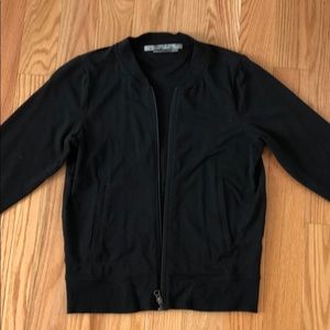 Athleta black bomber jacket small